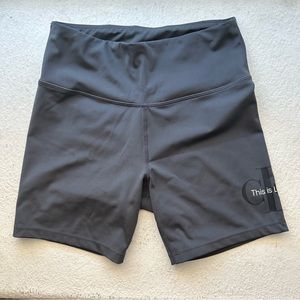 Calvin Klein Biker Shorts spandex gray size medium